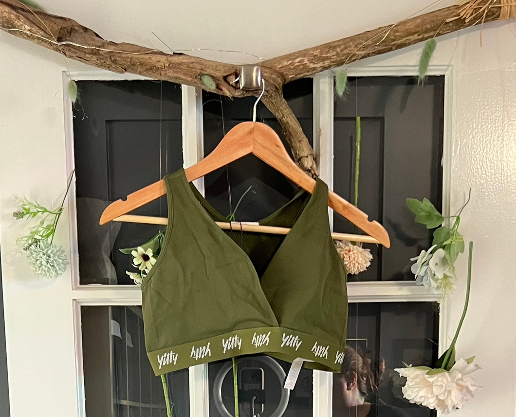 Yitty Olive Racerback Bra 2X