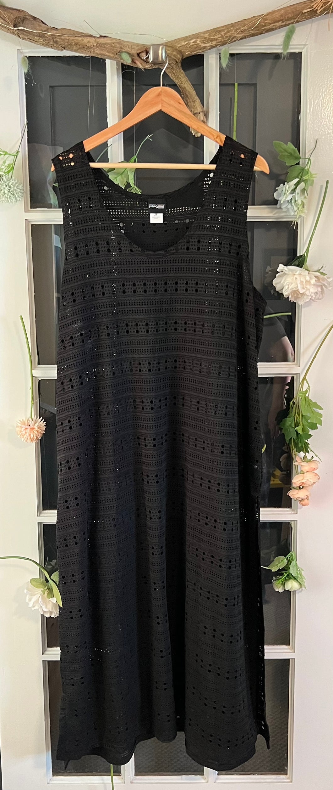 Black Maxi Cover Up 2X