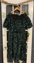 Load image into Gallery viewer, Ivy City Co. Green Glitter Dress 3X
