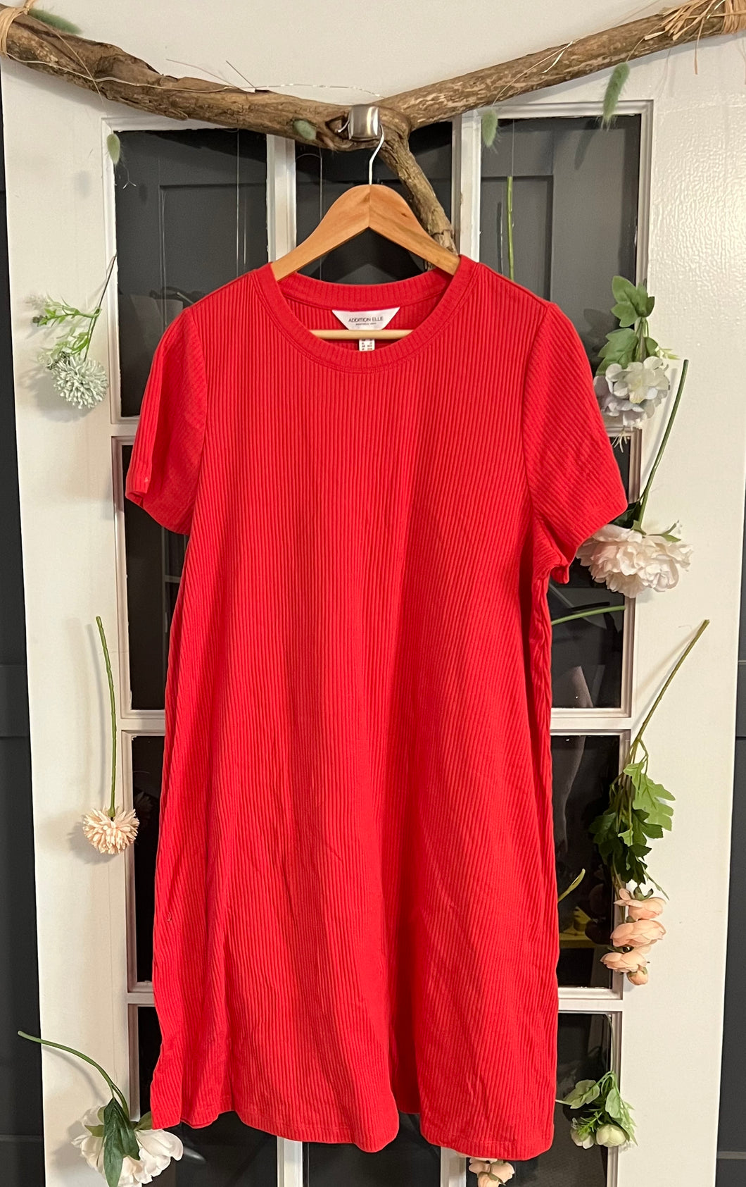 Addition Elle Vermillion T-Shirt Dress 2X