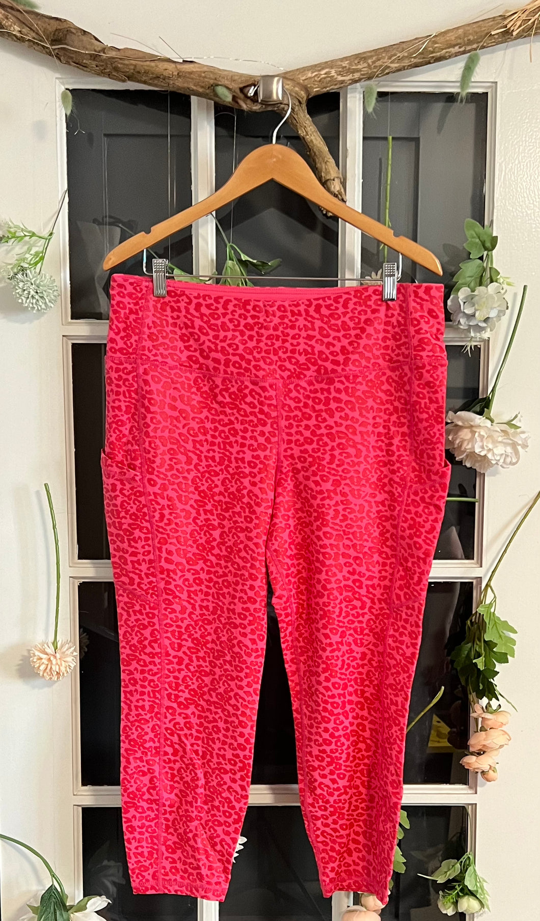 Torrid Hot Pink Cheetah Print Pants 2X