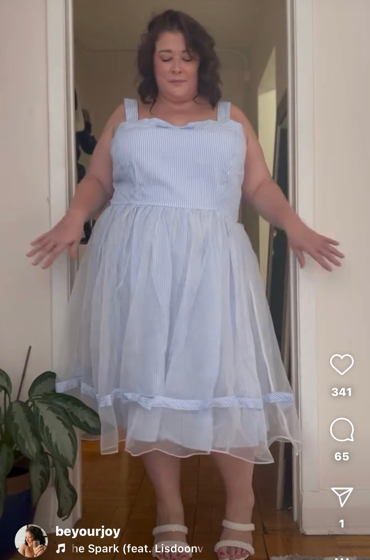 Barbie Blue Striped Dress 3X – Curvy Thrift Co