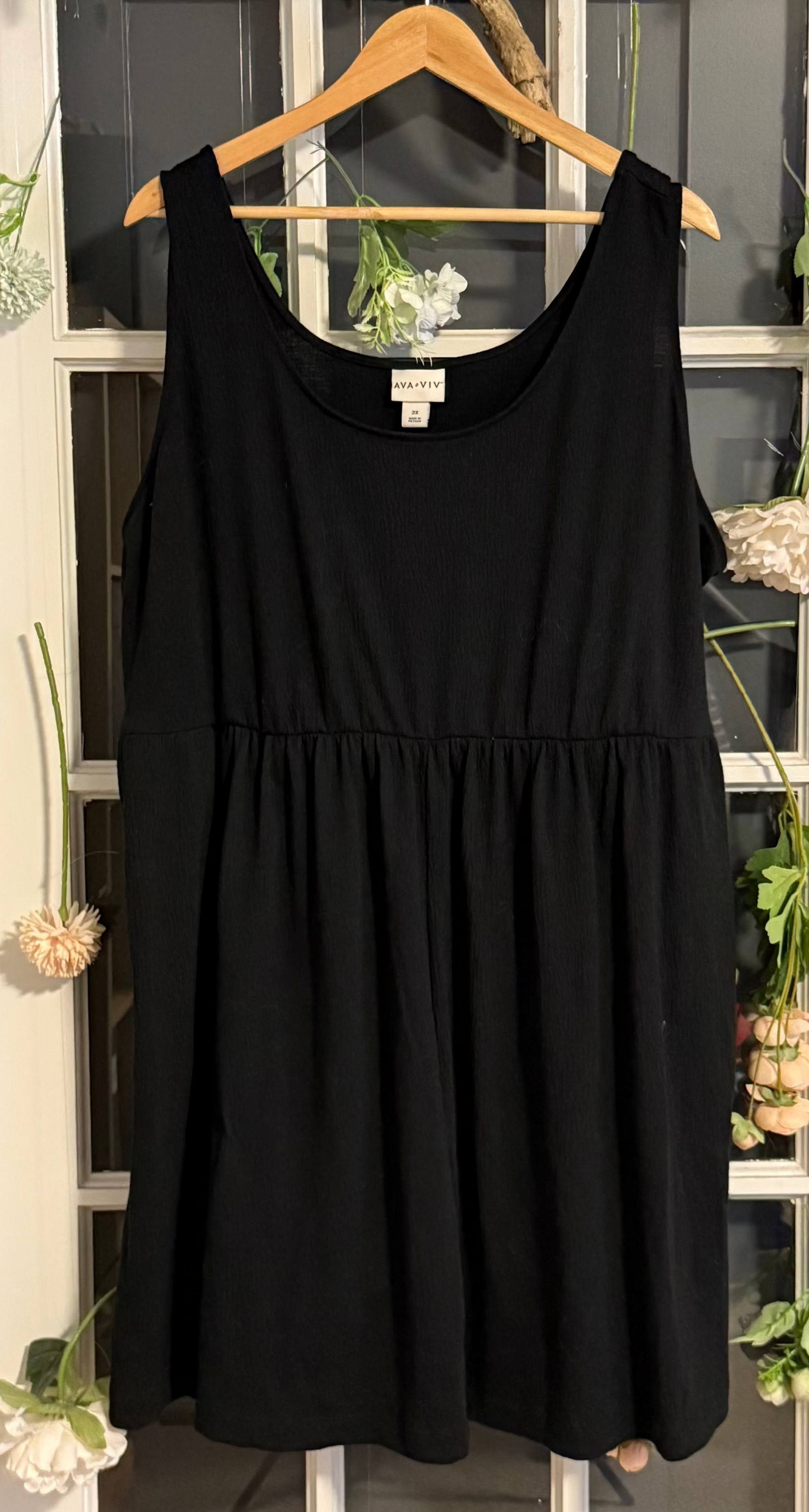 Ava & Viv Sleeveless Babydoll Dress 2X – Curvy Thrift Co