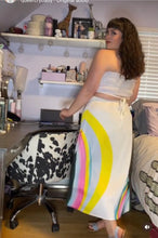 Load image into Gallery viewer, Eloquii Watercolour Rainbow Skirt 16
