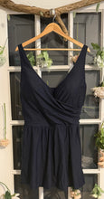 Load image into Gallery viewer, Ulla Popken Navy Swim Dress 26
