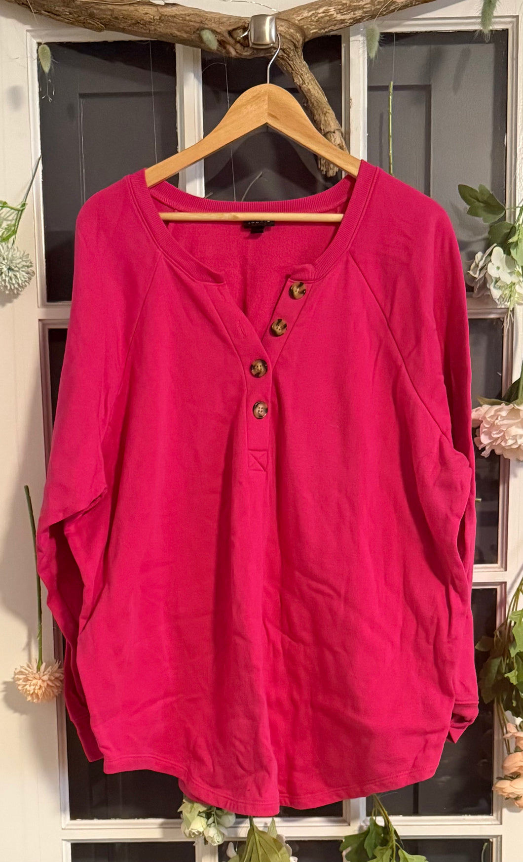 Torrid Hot Pink Pullover 3X