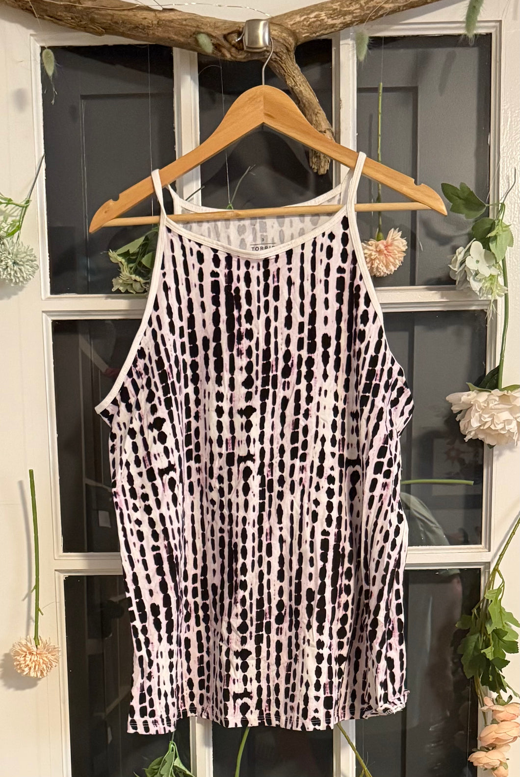 Torrid Tie Dye Purple Halter Tank 3X