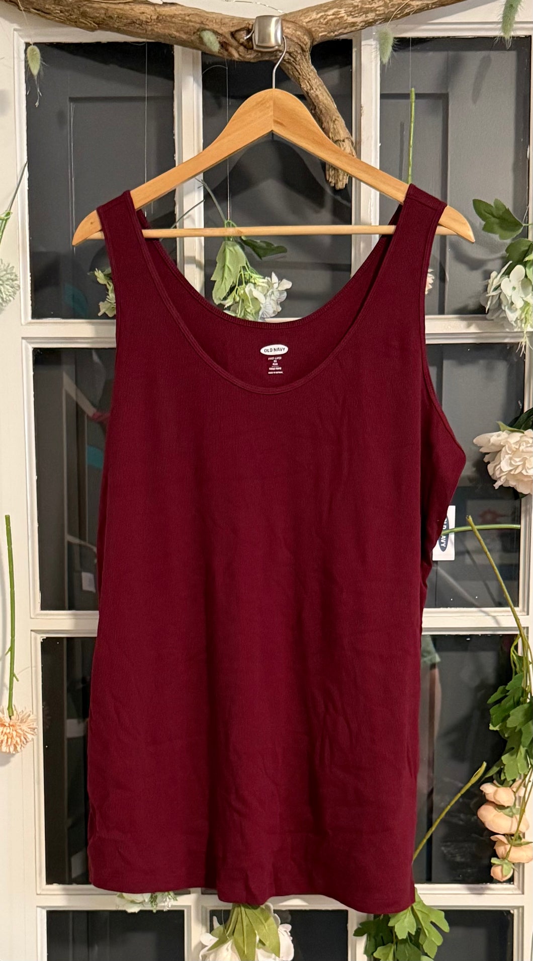 Old Navy Maroon Tank 3X
