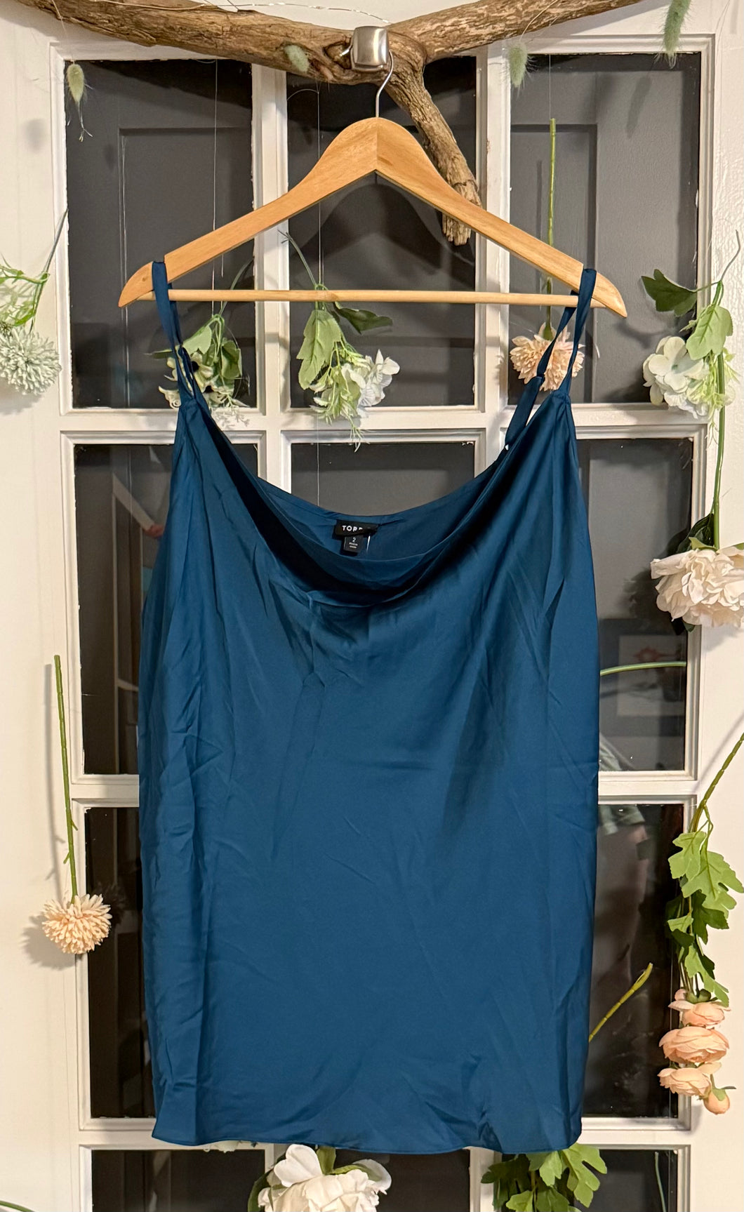 Torrid Teal Drape-Neck Cami 2X