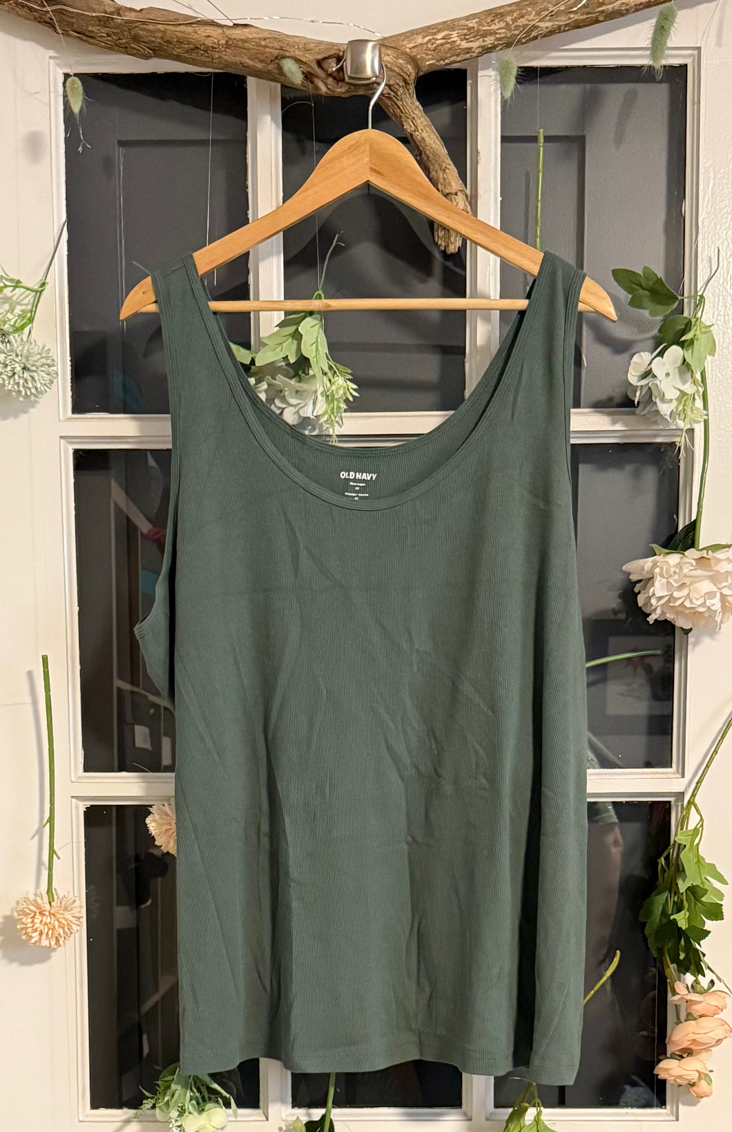 Old Navy Sage Green Tank 4X
