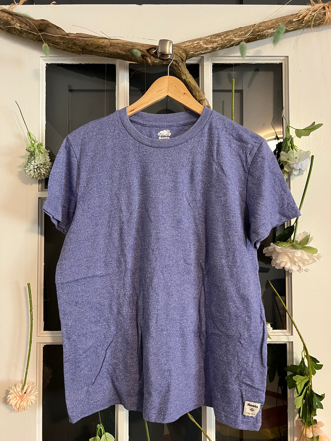 Roots Purple Heathered Top L