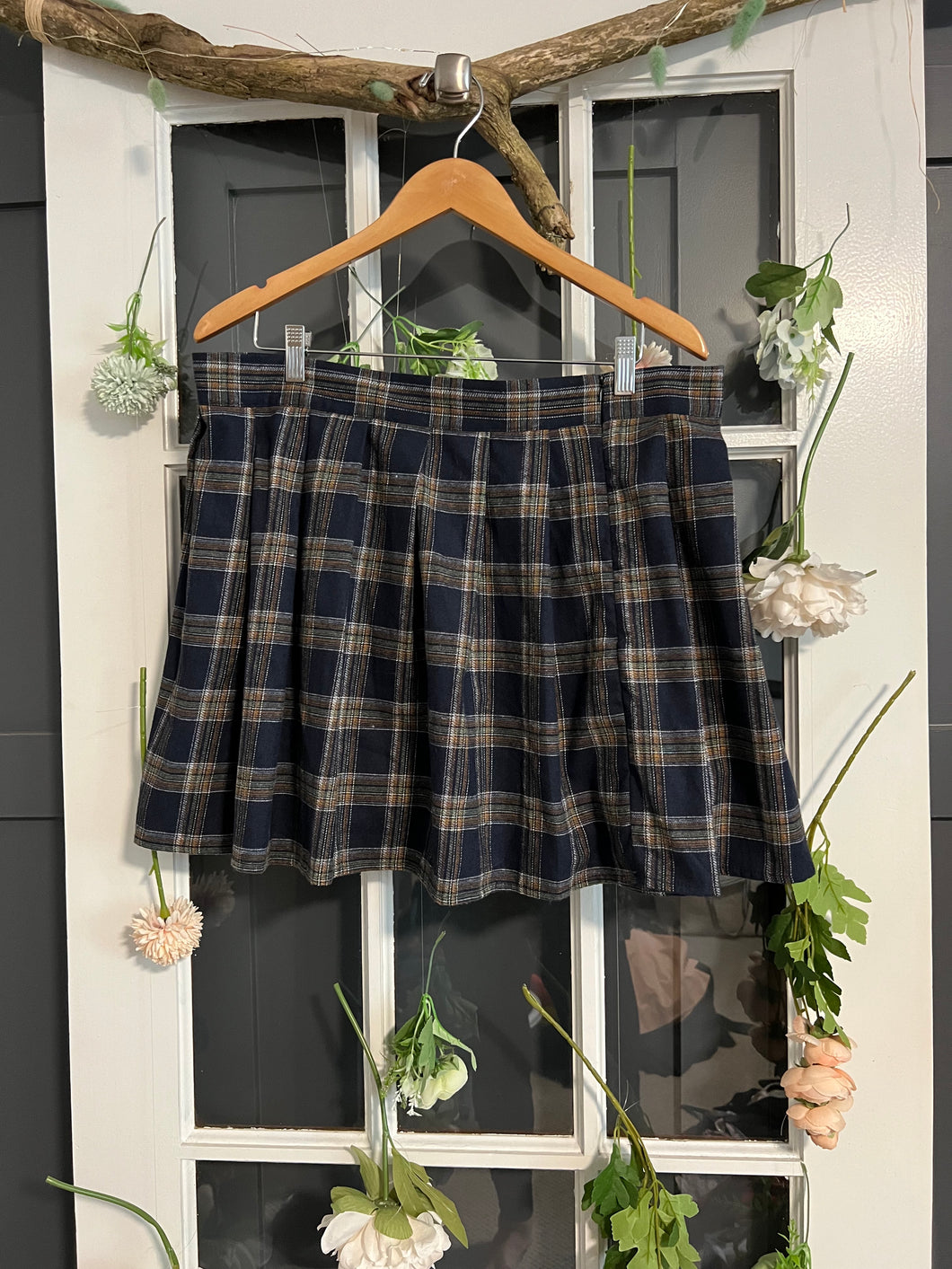 Plaid Mini Skirt 2X