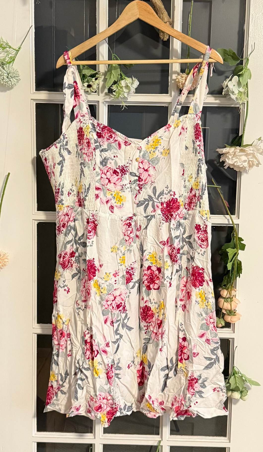 Torrid Ivory Floral Skater Dress 4X