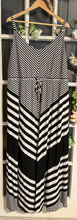 Load image into Gallery viewer, Torrid black and white striped maxi dress 4X
