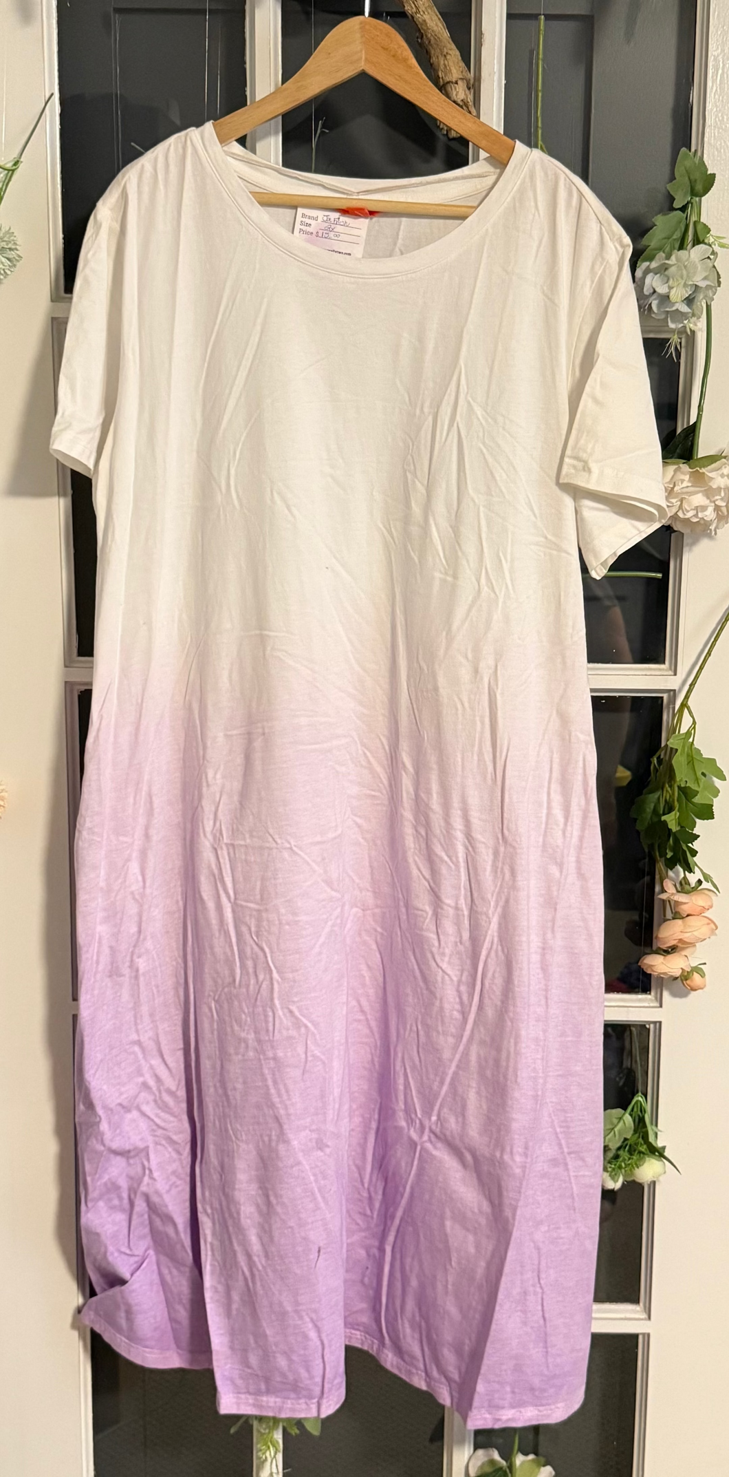 Joe Fresh purple ombre short-sleeved dress 2X
