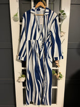 Load image into Gallery viewer, Striped Wrap Dress XXL
