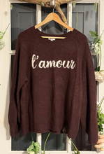 Load image into Gallery viewer, Reitman's L'Amour Brown Sweater 2X
