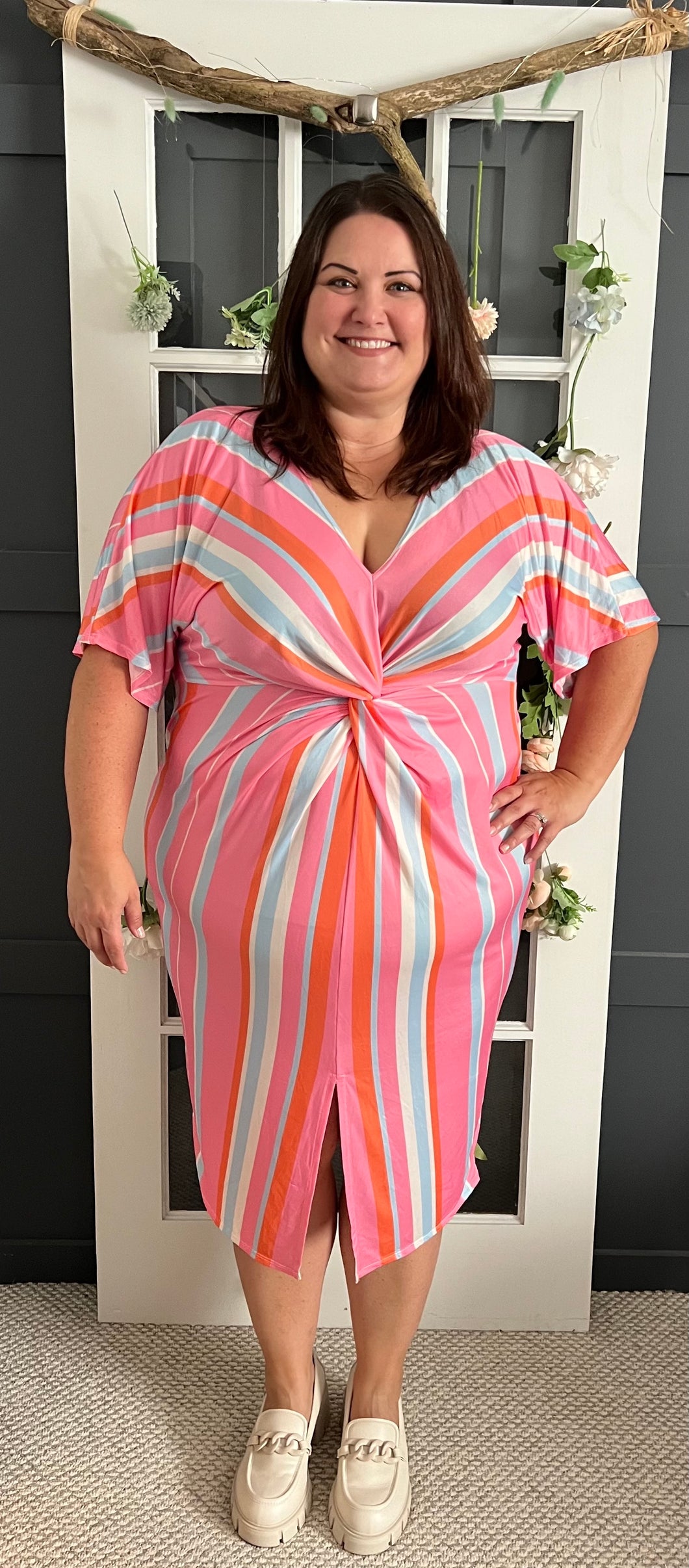 Pink Striped Dress 20