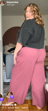 Load image into Gallery viewer, Dusty Rose Wide Leg Elastic Waist Pants 3X
