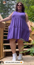 Load image into Gallery viewer, Addition Elle Purple Babydoll Dress 3X
