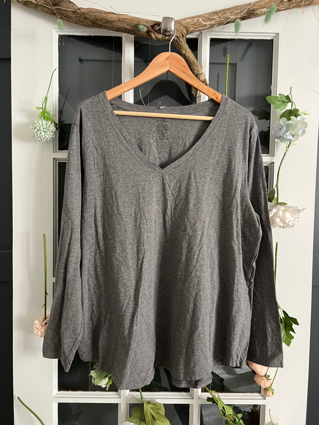 Grey Long-Sleeved Shirt 3X