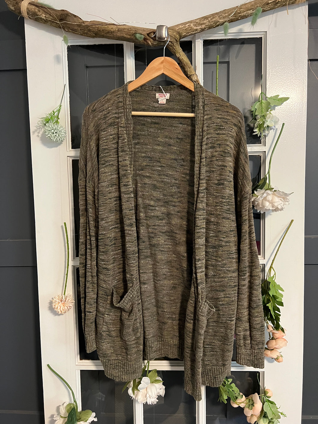 Mossimo Olive Cardigan L