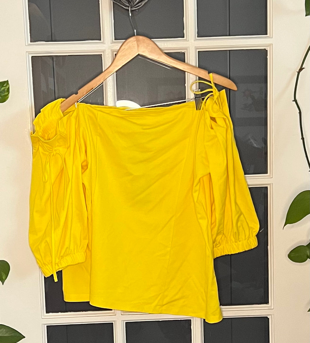 Rebdolls Yellow Off-Shoulder Top 3X