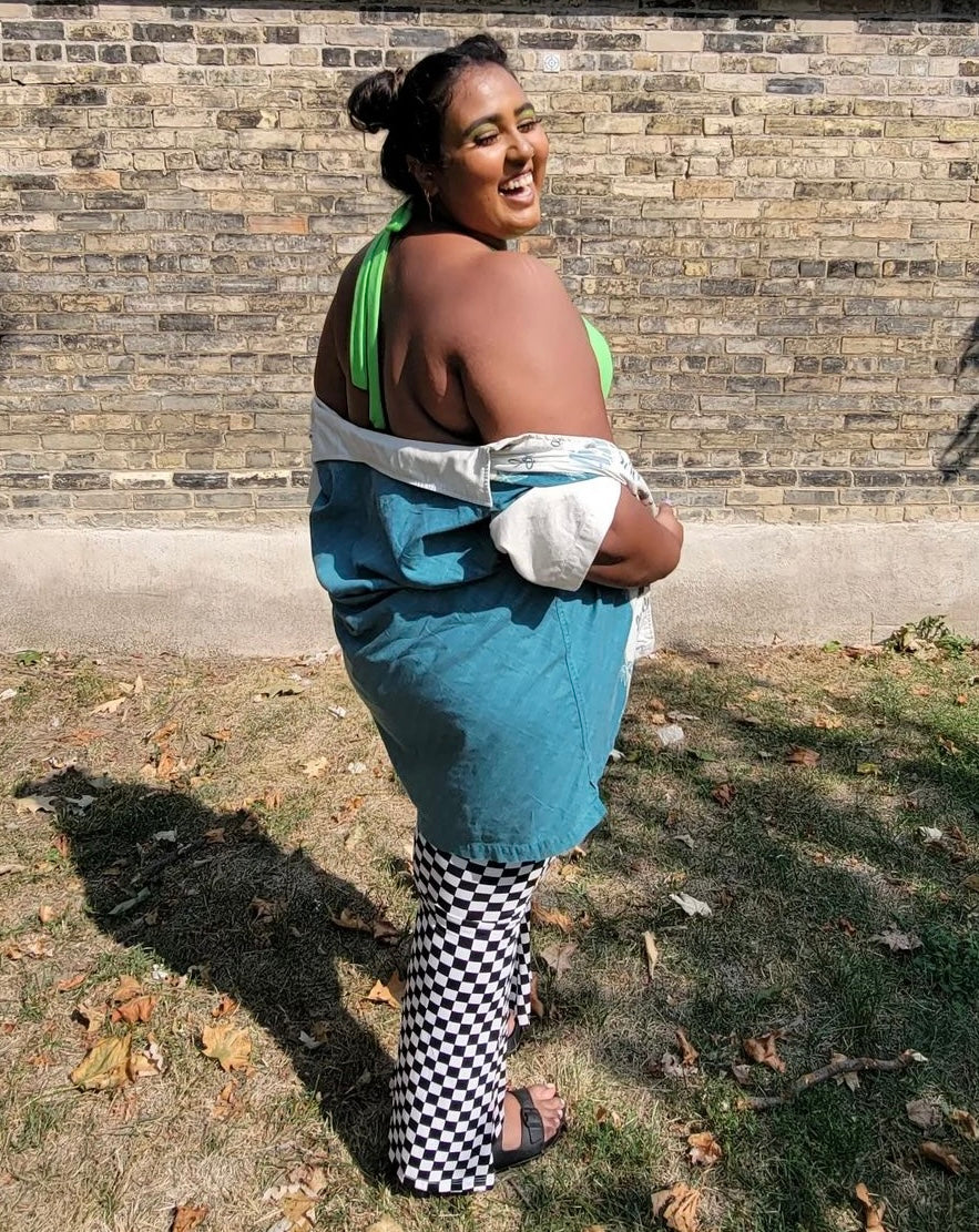 plus size neon crop top