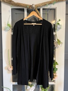 Classic Black Cardigan XL