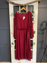 Load image into Gallery viewer, Bloomchic Striped Maroon Party Dress 26
