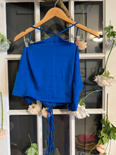 Load image into Gallery viewer, Eloquii Cobalt Crop Halter 20
